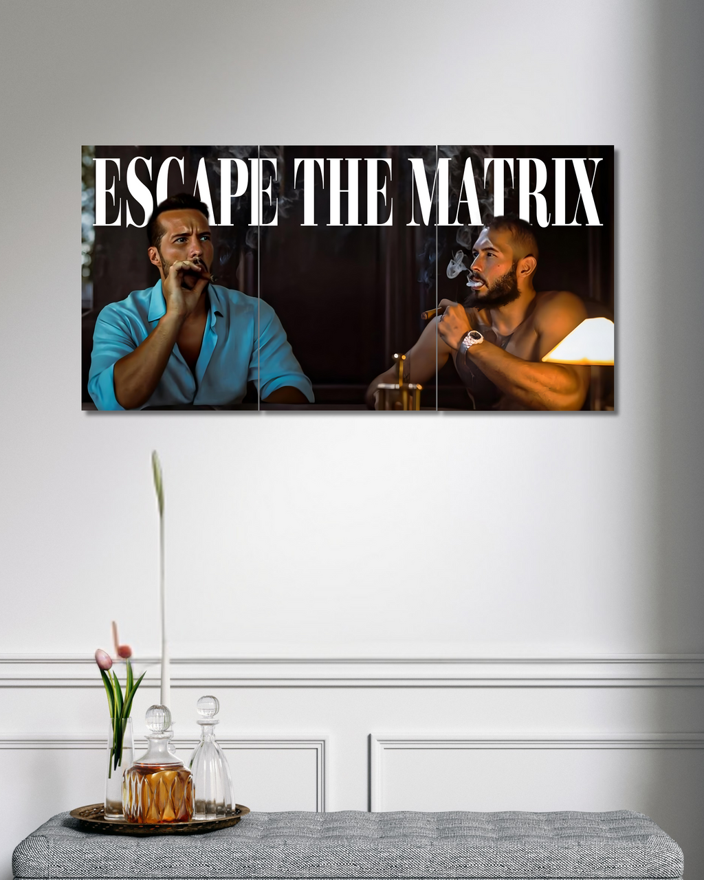 Escape The Matrix | Split Poster | 3 Piece Set | Motivation