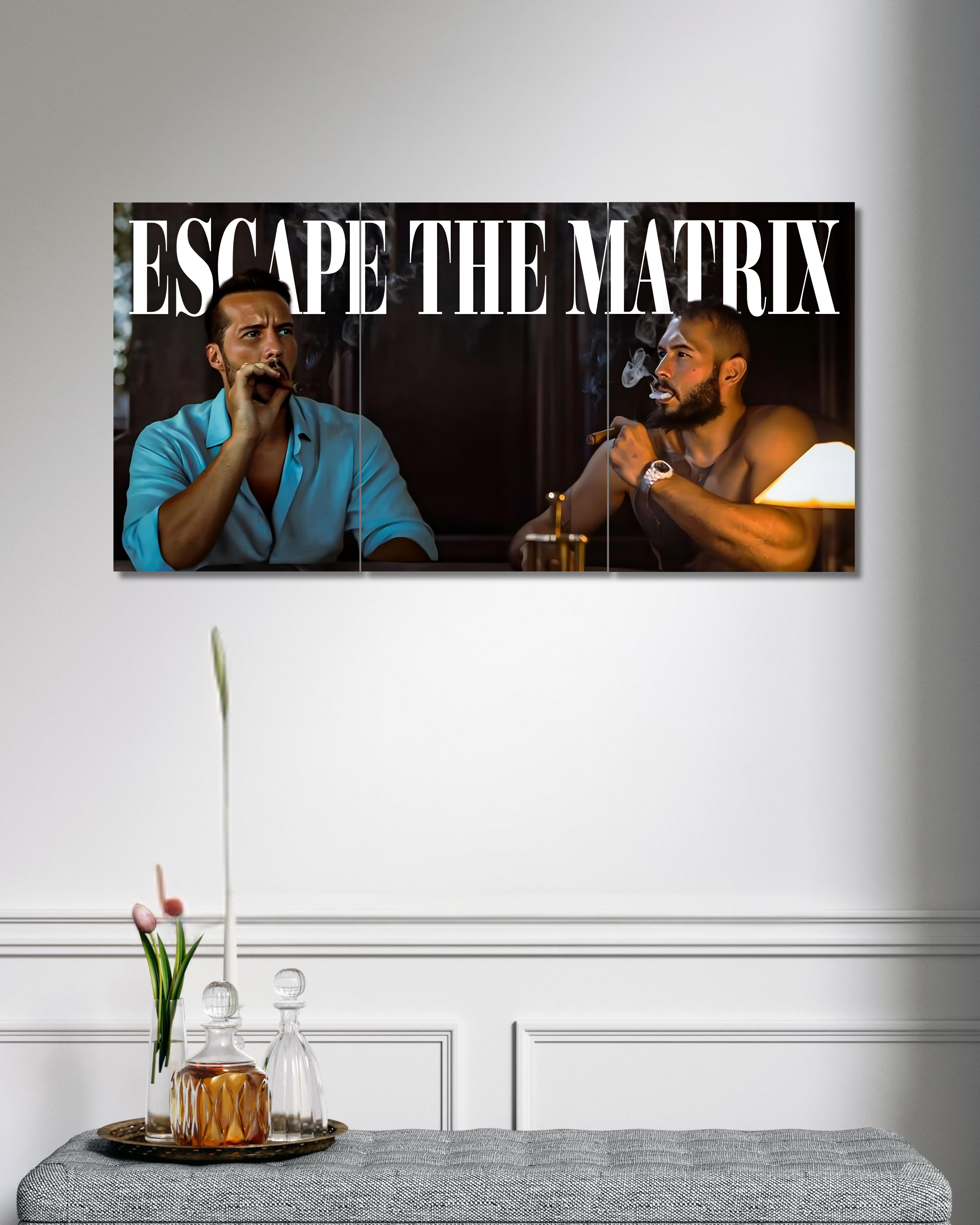 Escape The Matrix | Split Poster | 3 Piece Set | Motivation