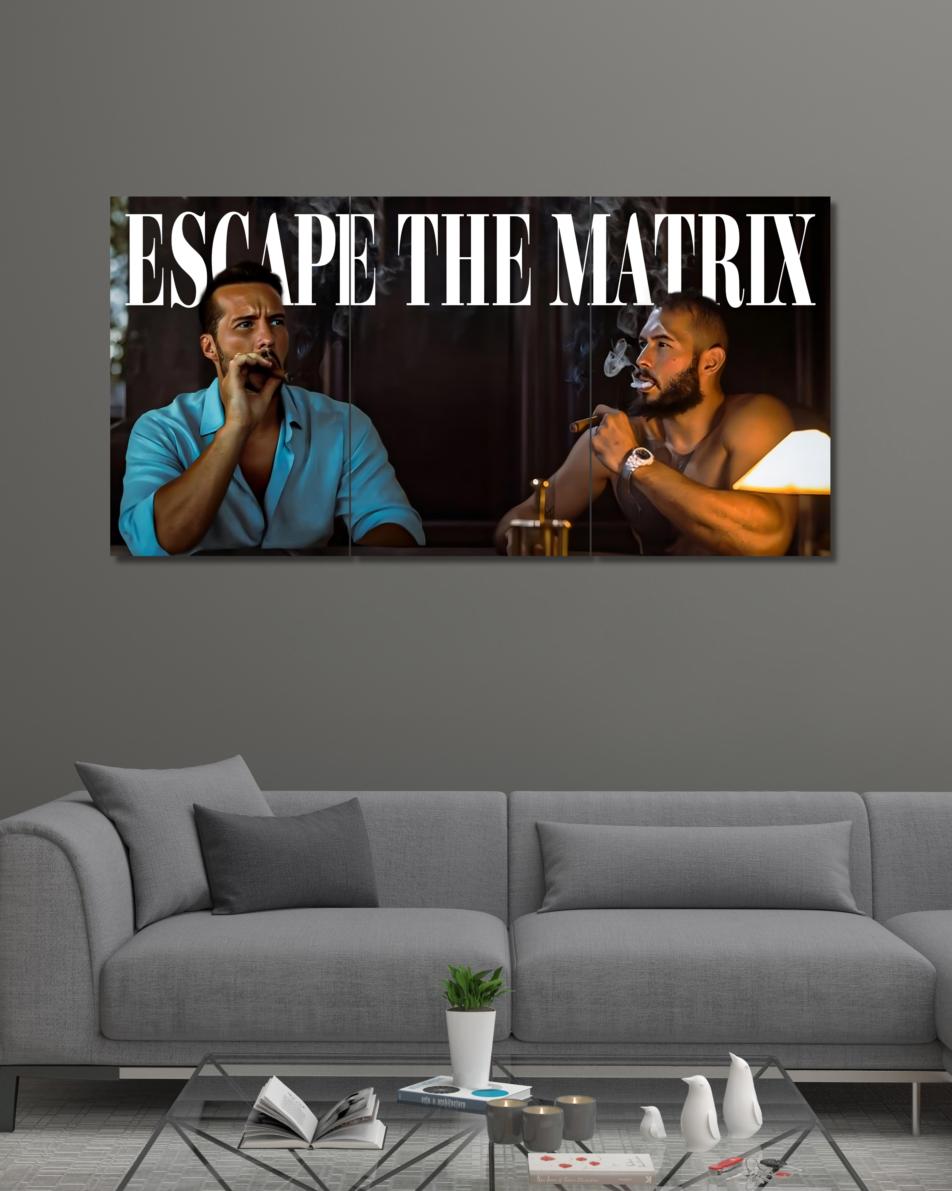 Escape The Matrix | Split Poster | 3 Piece Set | Motivation