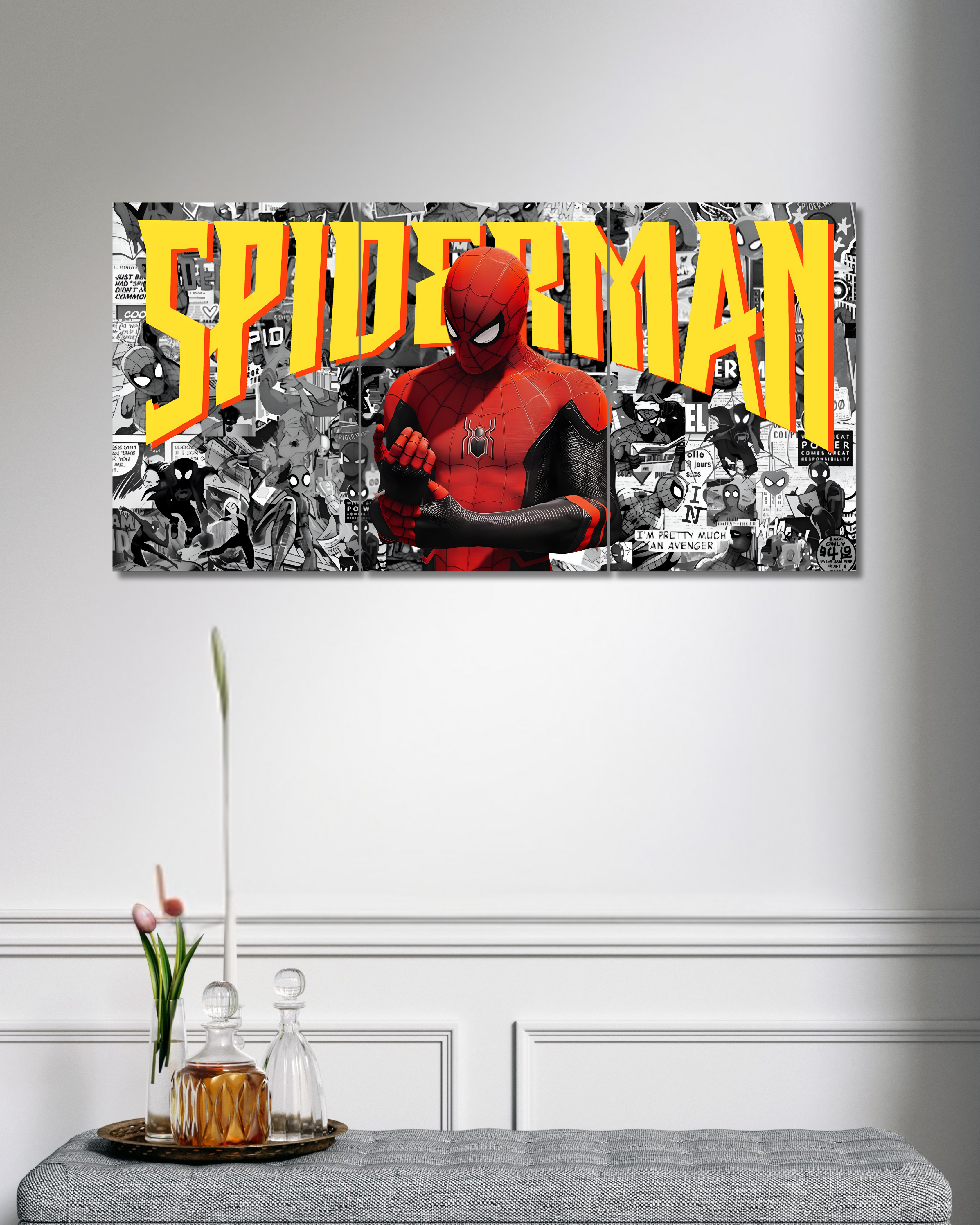 Spiderman | Split Poster | 3 Piece Set | Marvel