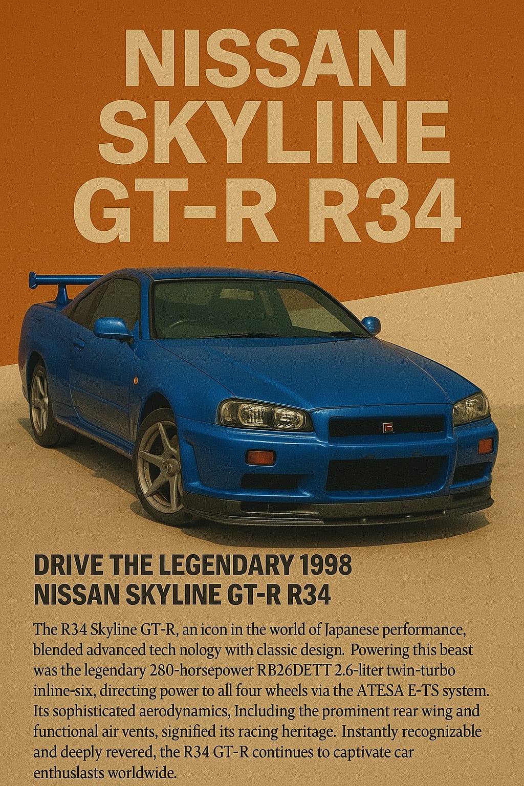 Nissan Skyline GT-R R34 (1998) | Vintage Cars