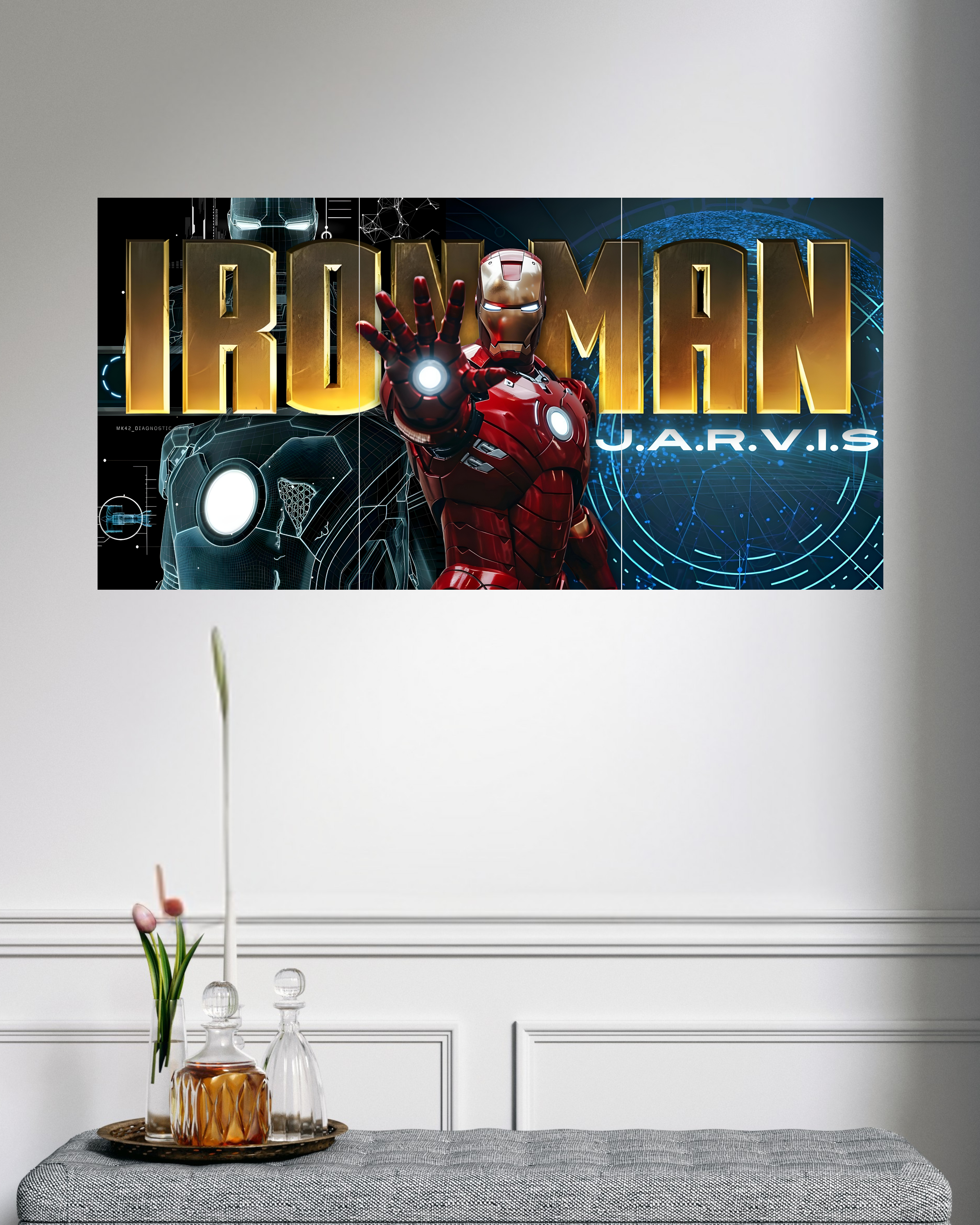 Iron Man | Split Poster | 3 Piece Set | Marvel