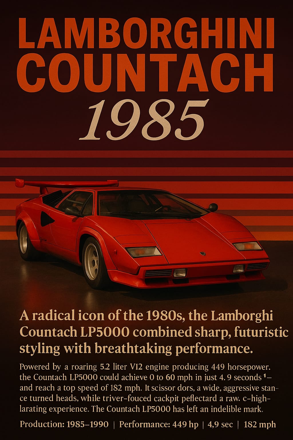 Lamborghini Countach (1985) | Vintage Cars