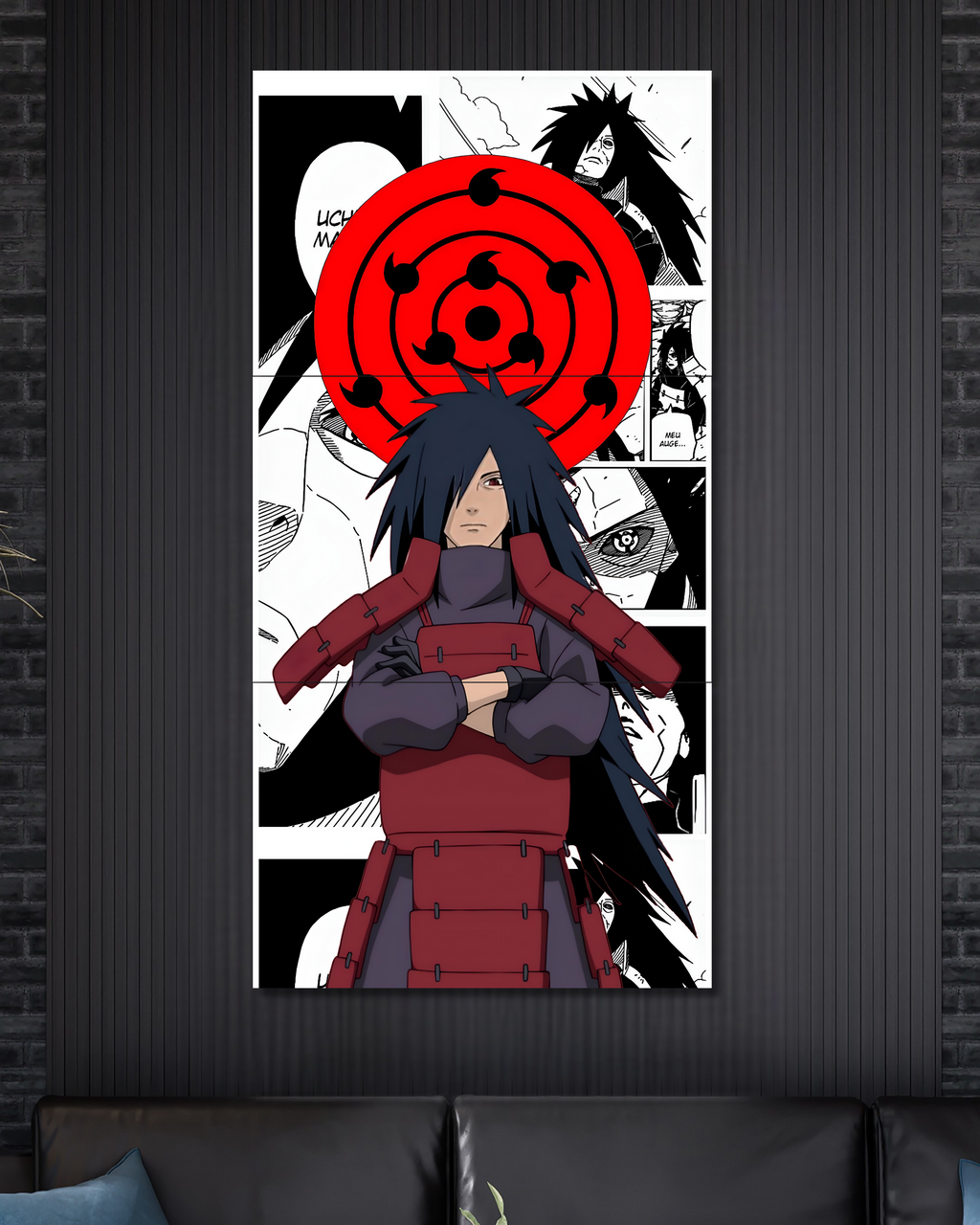 Uchiha Madara | Split Poster | 3 Piece Set | Anime