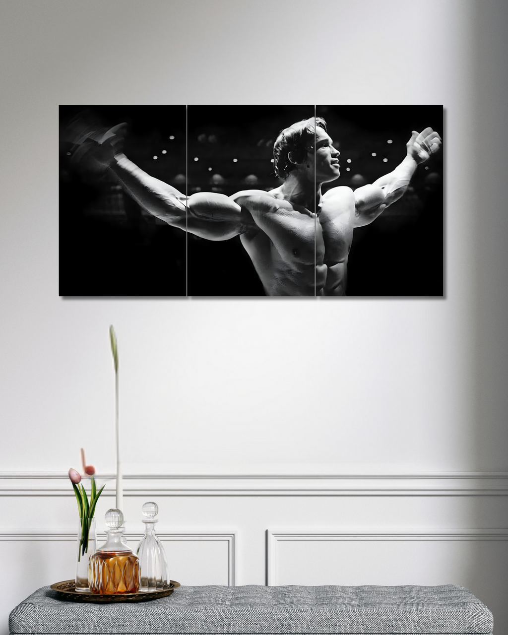 Arnold Schwarzenegger 02 | Split Poster | 3 Piece Set | Motivation