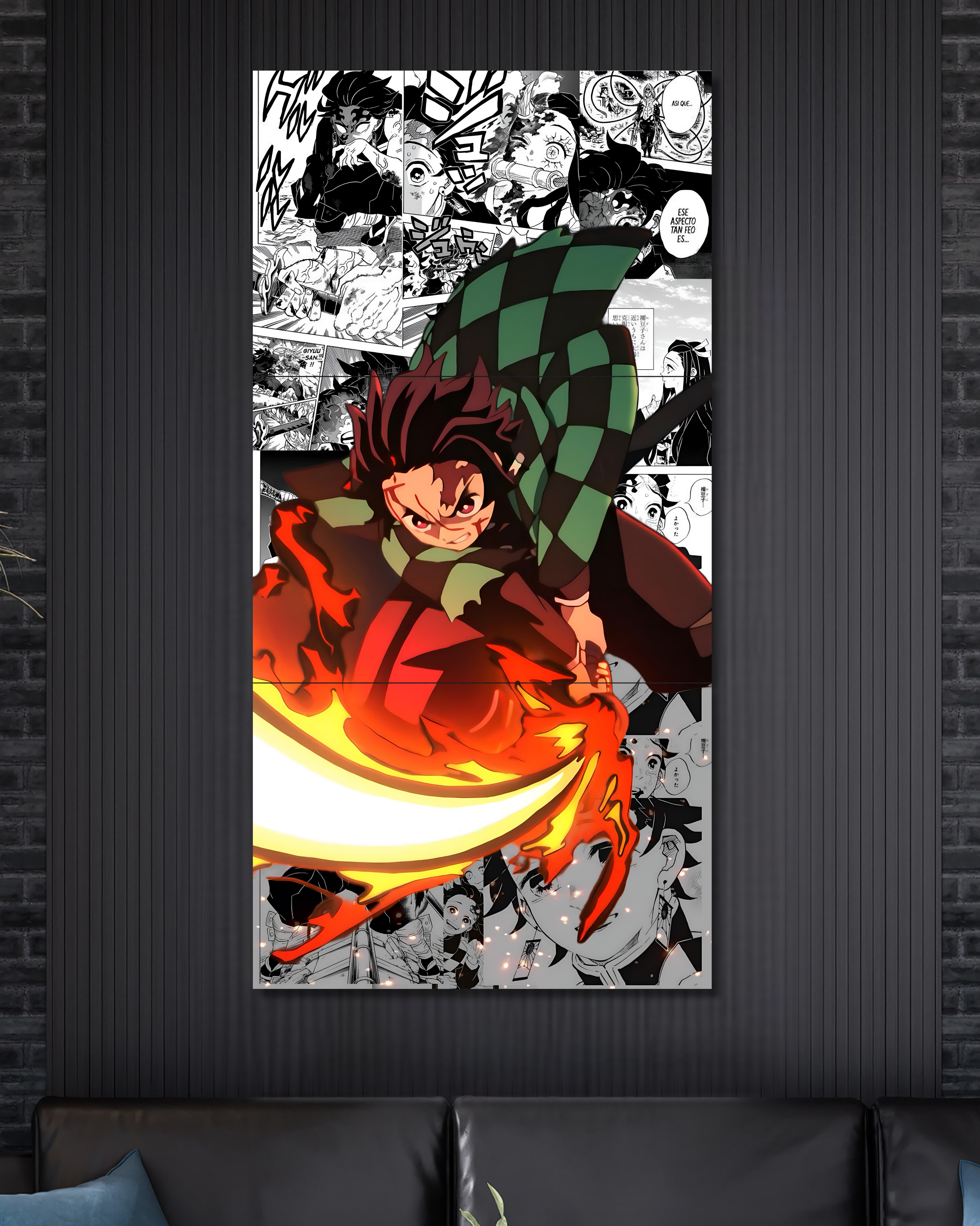 Tanjiro 03 | Demon Slayer | Split Poster | 3 Piece Set | Anime