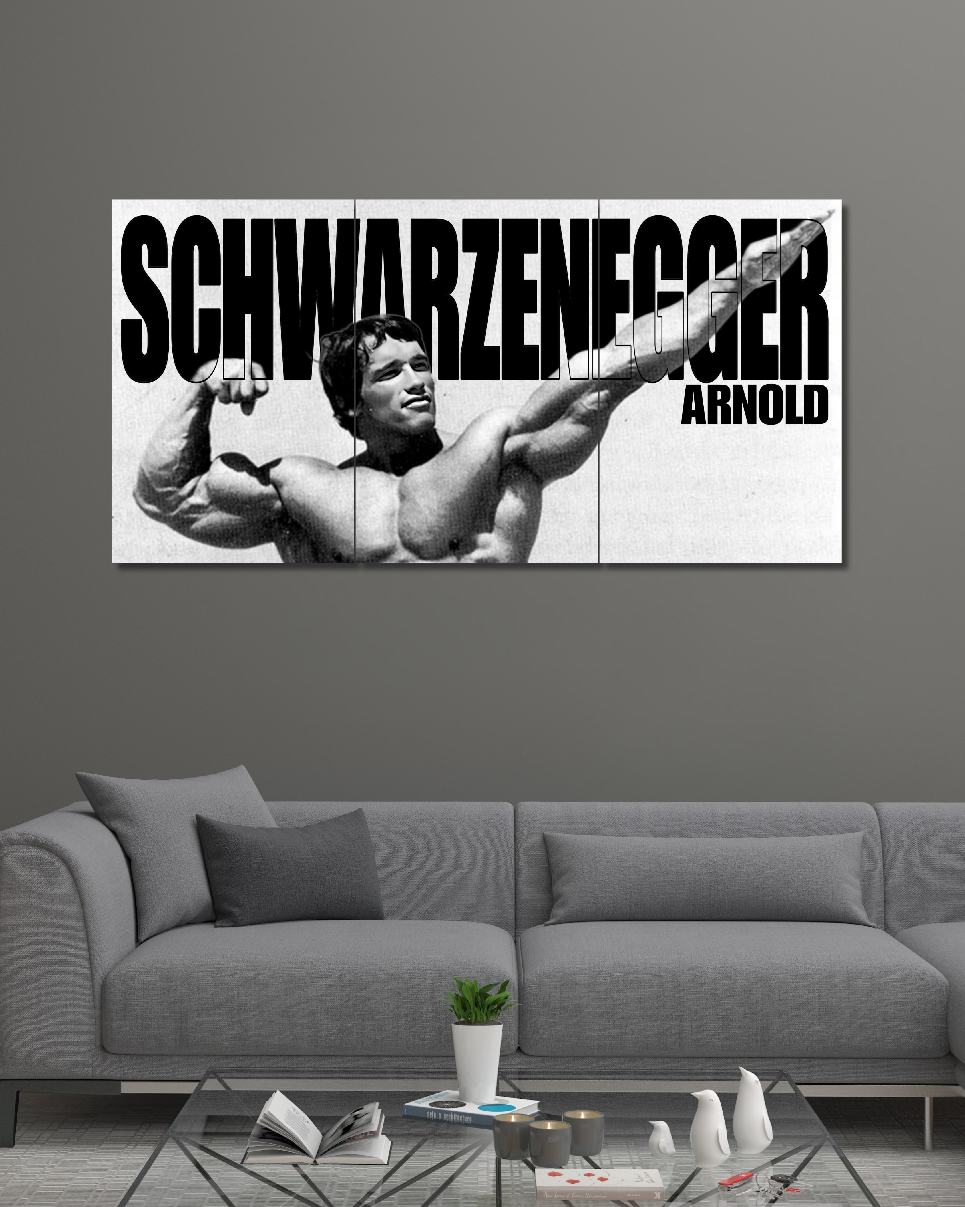 Arnold Schwarzenegger | Split Poster | 3 Piece Set | Motivation
