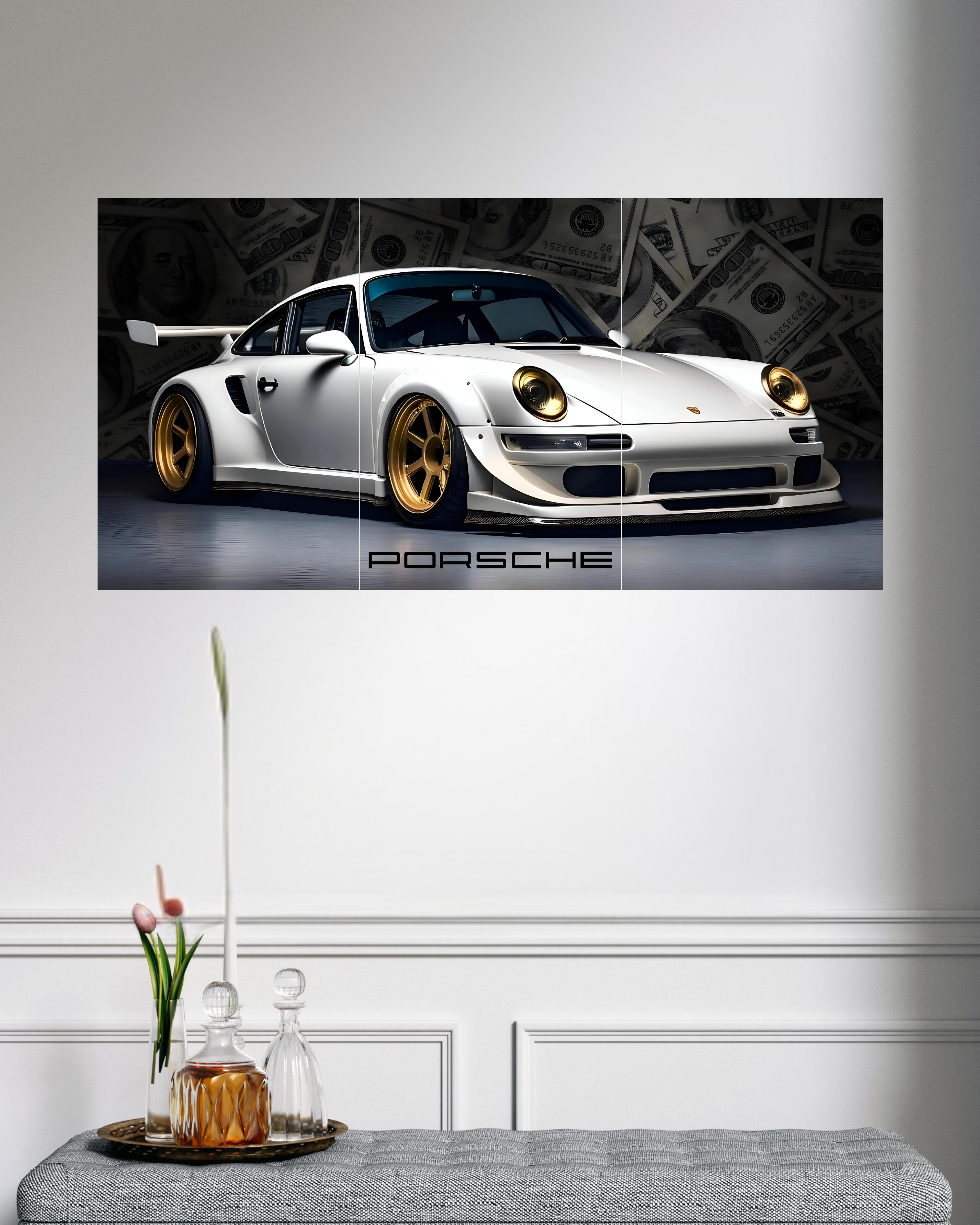 Porsche | Split Poster | 3 Piece Set | Cars