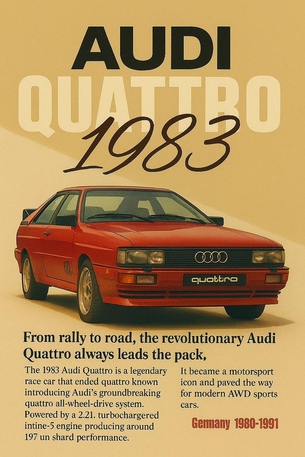 Audi Quattro (1983) | Vintage Cars