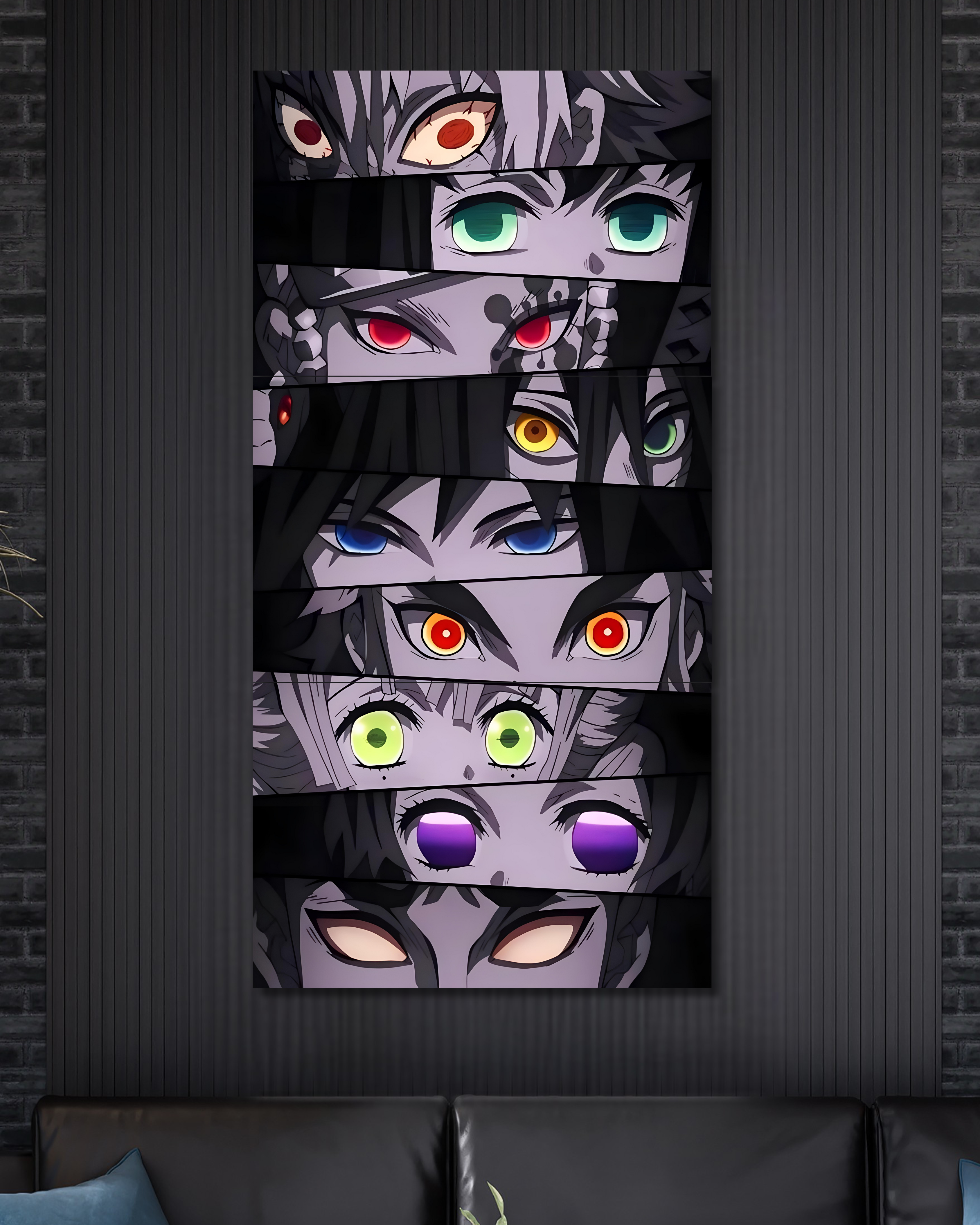 Hashira Eyes | Demon Slayer | Split Poster | 3 Piece Set | Anime