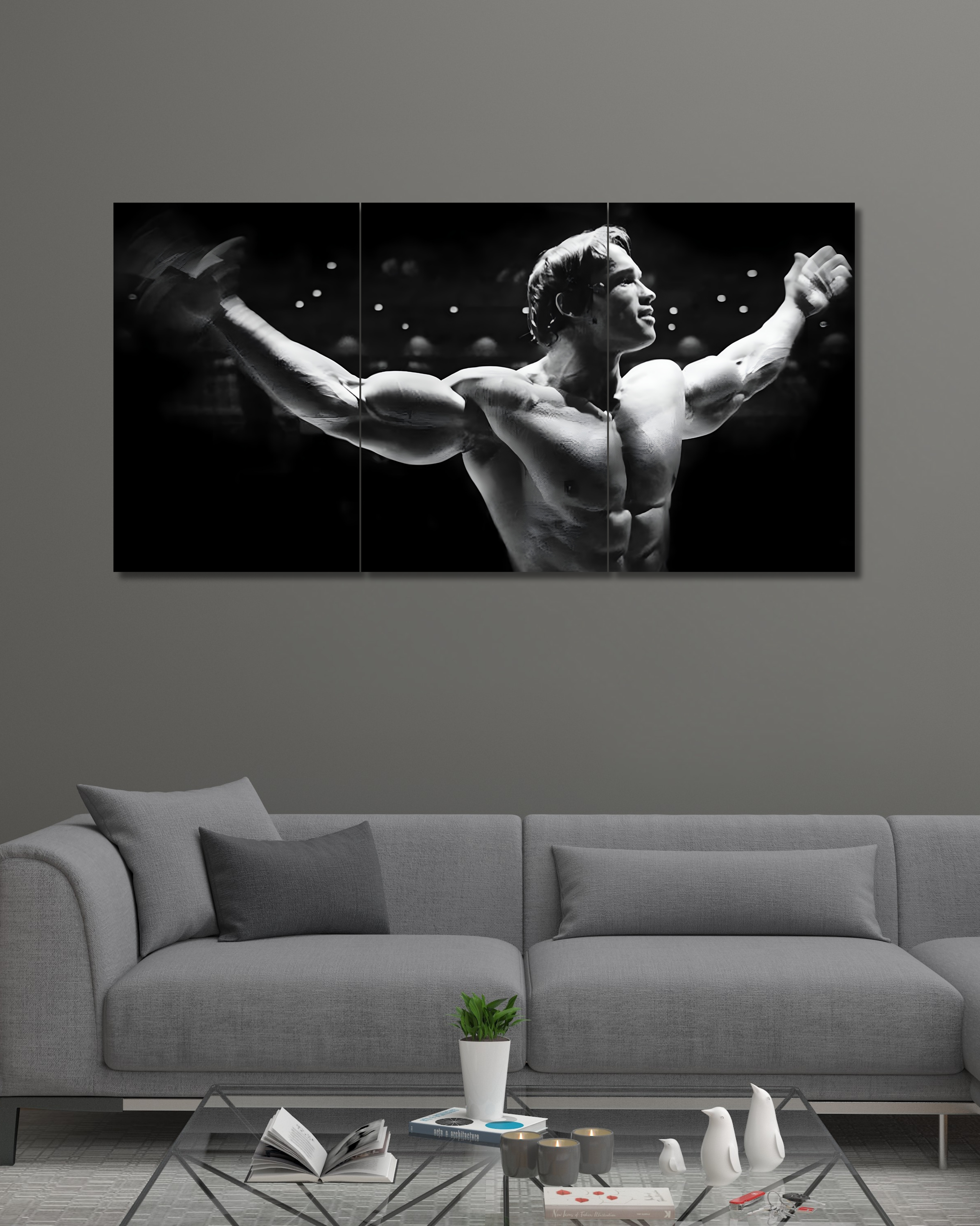 Arnold Schwarzenegger 02 | Split Poster | 3 Piece Set | Motivation