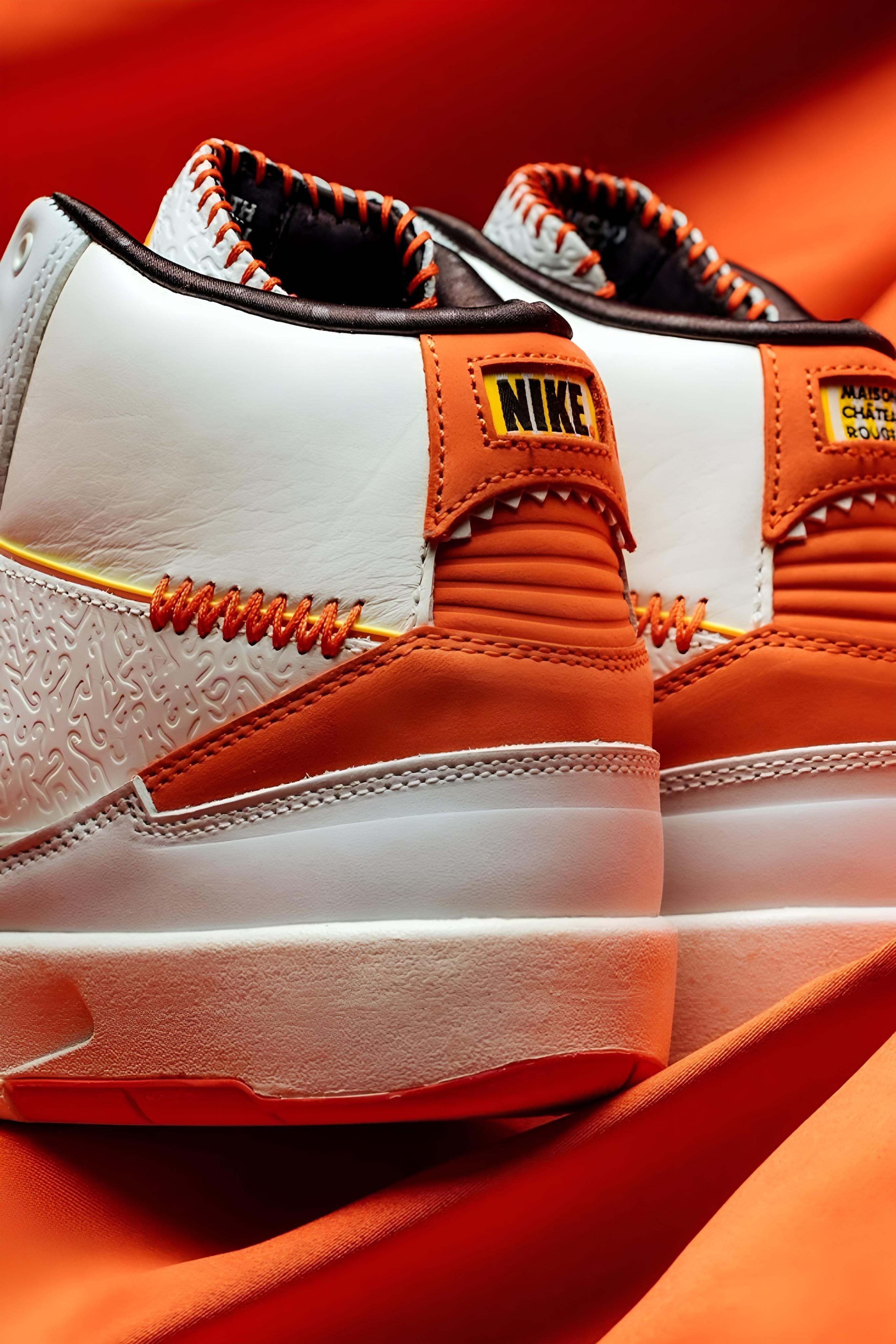 Air Jordan 2 x Maison Château Rouge Orange and Sail | Nike | Shoes
