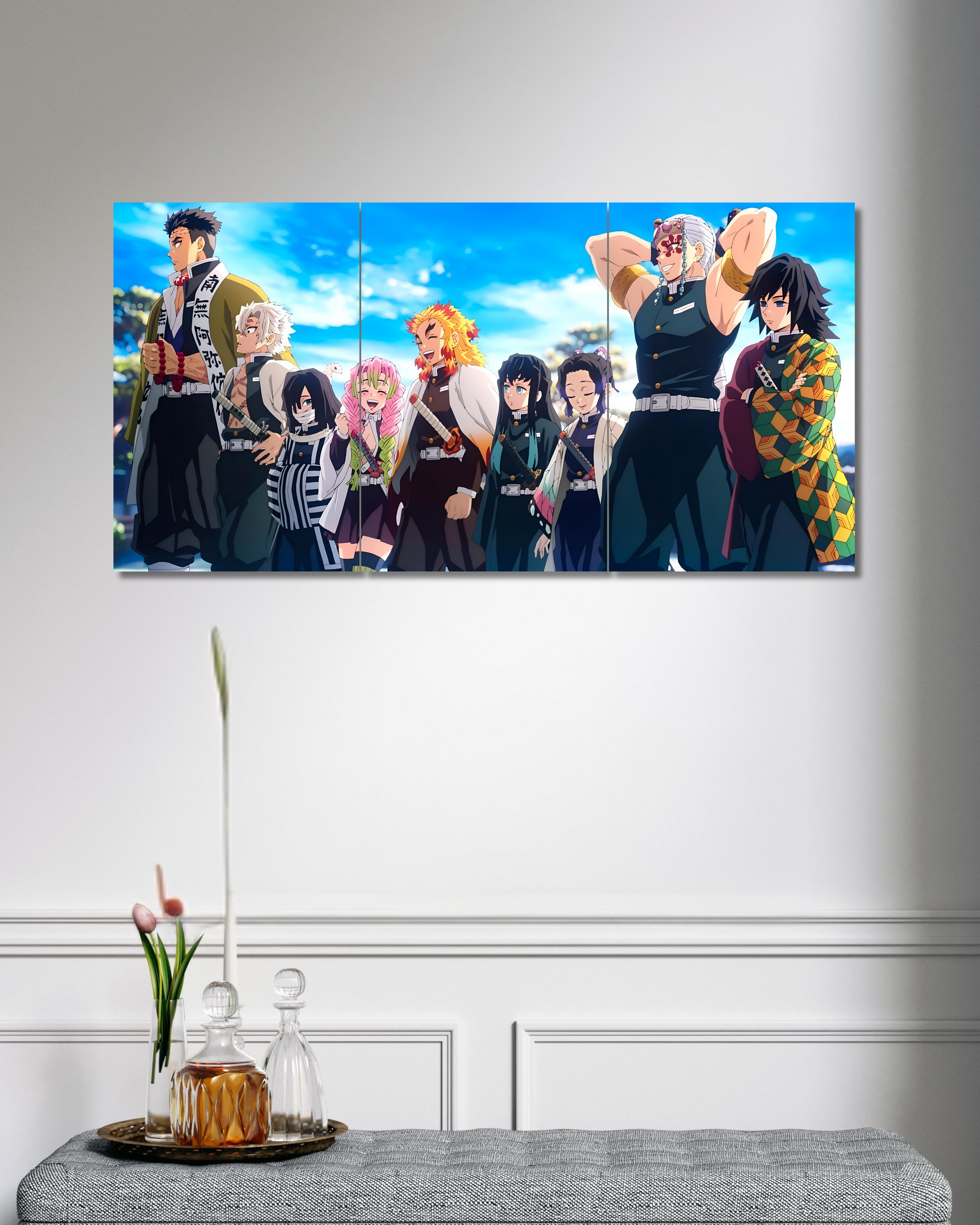 Hashira | Demon Slayer | Split Poster | 3 Piece Set | Anime