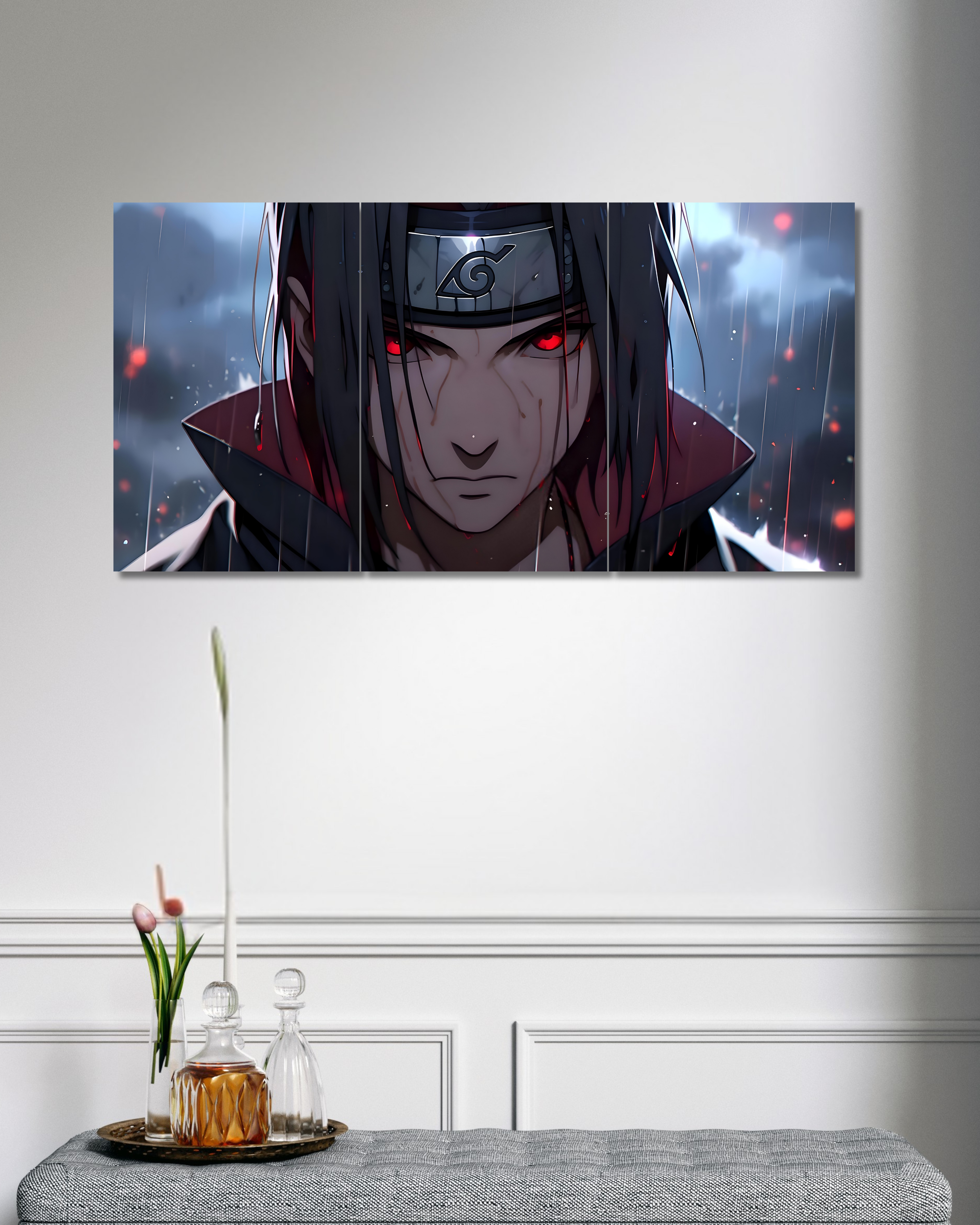 Itachi | Naruto | Split Poster | 3 Piece Set | Anime